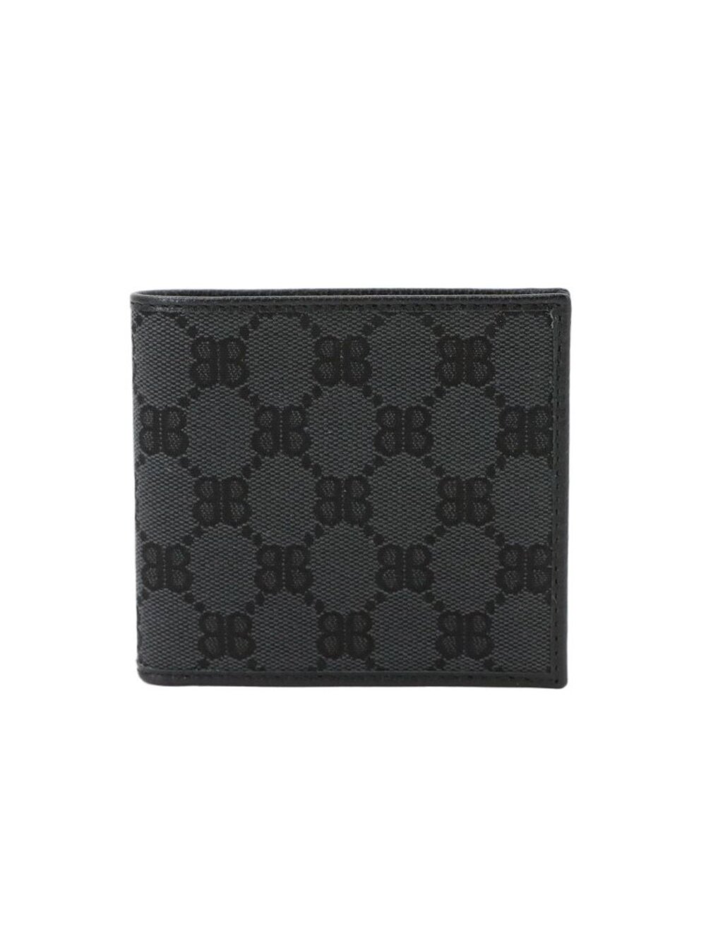 Gucci Hacker Project Bifold Wallet Canvas Leather Black